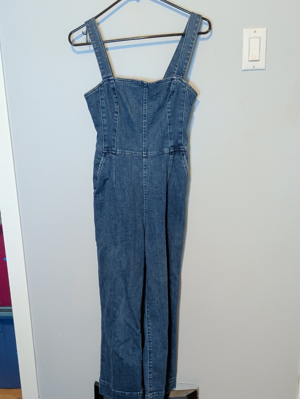Dynamite Denim Blue Strap Jumpsuit